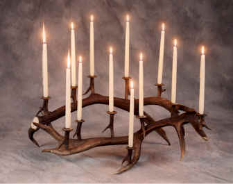 Large Elk Candelbra